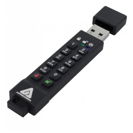 Apricorn 128GB Secure USB 3.0 256-bit Reference: ASK3Z-128GB