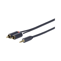 Vivolink 3.5MM - 2 X RCA M-M 2.5 Meter Ref: PROMJRCA2.5