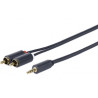 Vivolink 3.5MM - 2 X RCA M-M 2.5 Meter Ref: PROMJRCA2.5