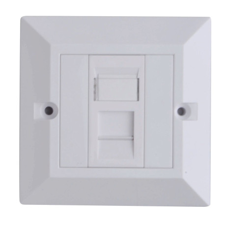 Lanview CAT6 Faceplate Single Gang UK Reference: W126209560