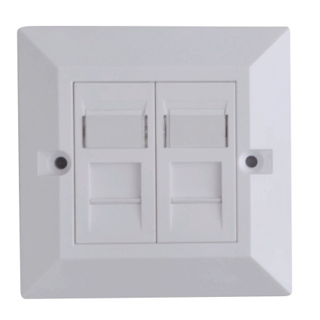 Lanview CAT6 Faceplate Dual Gang UK Reference: W126209561