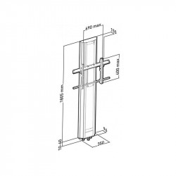 Erard Pro Colonne PlasmaTech sol/mur Reference: 201525