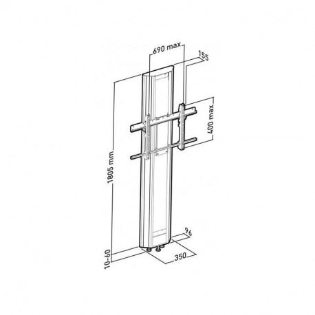 Erard Pro Colonne PlasmaTech sol/mur Reference: 201525