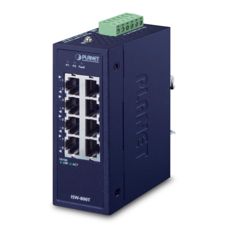Planet IP30 Compact size 8-Port Référence: ISW-800T
