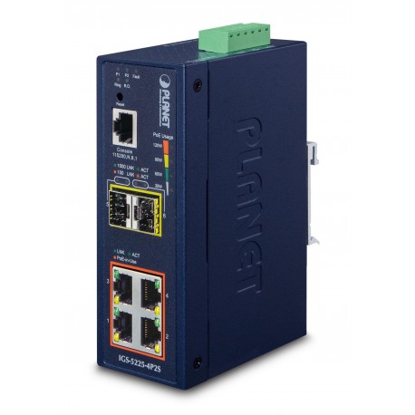 Planet IP40 Industrial L2+/L4 4-Port Reference: IGS-5225-4P2S