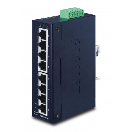 Planet IP30 Slim type 8-P Industrial Reference: IGS-801M