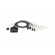 Aten CS22DP 2-Port Cable KVM Switch Référence: CS22DP-AT