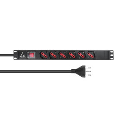 Lanview 1U 19 inch 6 port Type F/J, Reference: W128456518