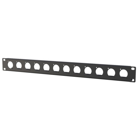 Lanview 1U rack panel with 12 holes Référence: W129254932