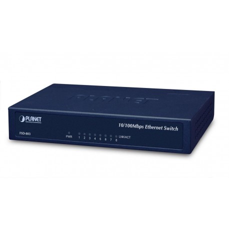 Planet 8-P 10/100Mbps Fast Ethernet Référence: FSD-803