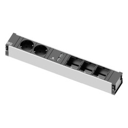 Bachmann CONI 2xSchuko, 1xUSB & 3xEmpty Référence: 912.0168